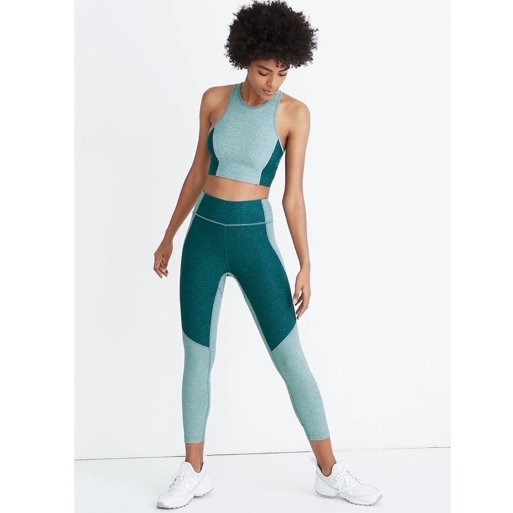 Outdoor Voices x Madewell S 3/4 Warmup Leggings and Athena Crop Top